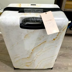 Calpak Gold Marble Large Luggage